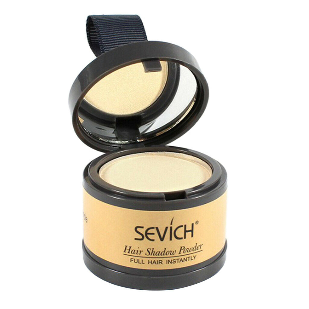 4g Matte Hairline Powder with Mirror Hair Roots Cover Shade Light Golden