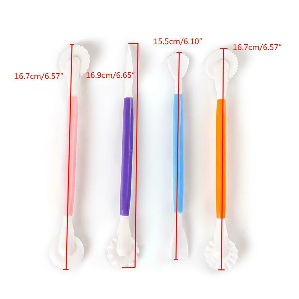 4pcs Fondant Cake Pen Decor Set Flower Sugarcraft Modelling Tool @