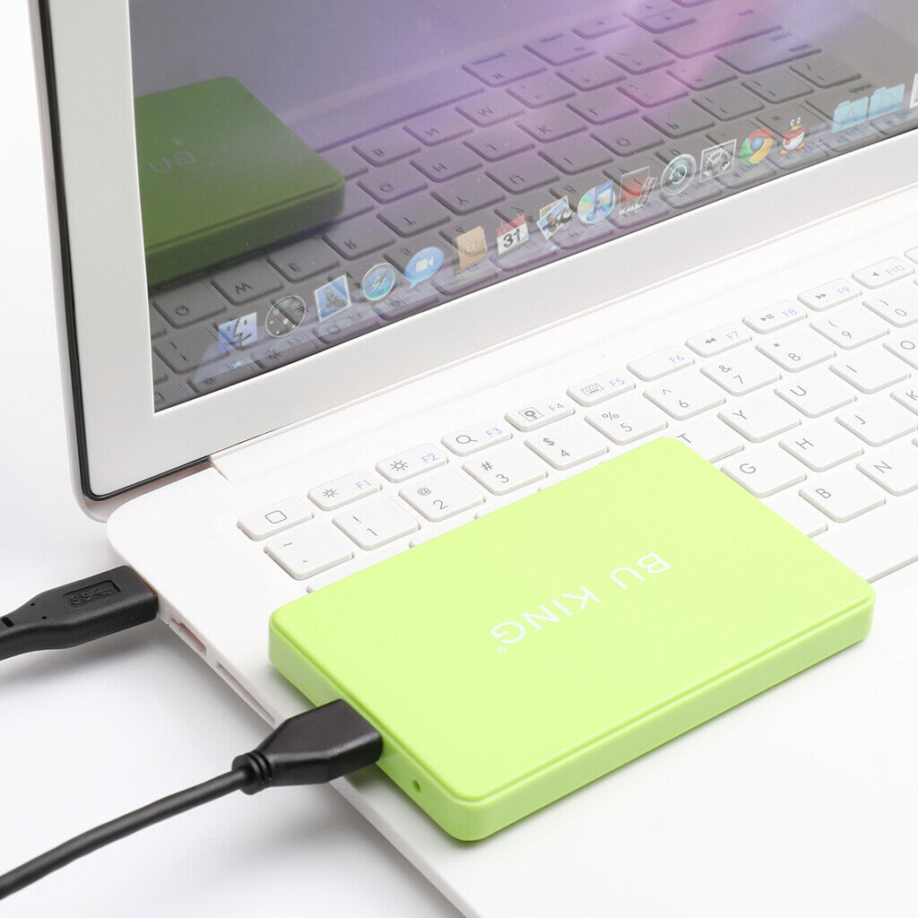 2.5'' 250G External Hard Disk Drive USB 3.0 Data Transfer HDD Box Case Green