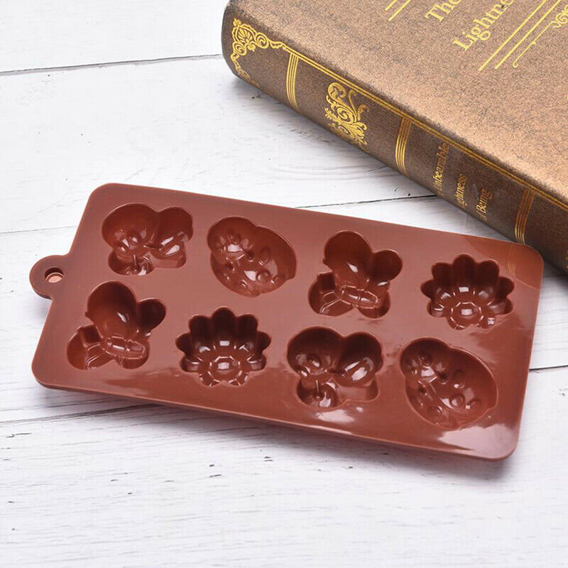 Silicone Butterfly Bee Insect Cake Mold Ladybird Chocolate Cake Baking Tr.l8