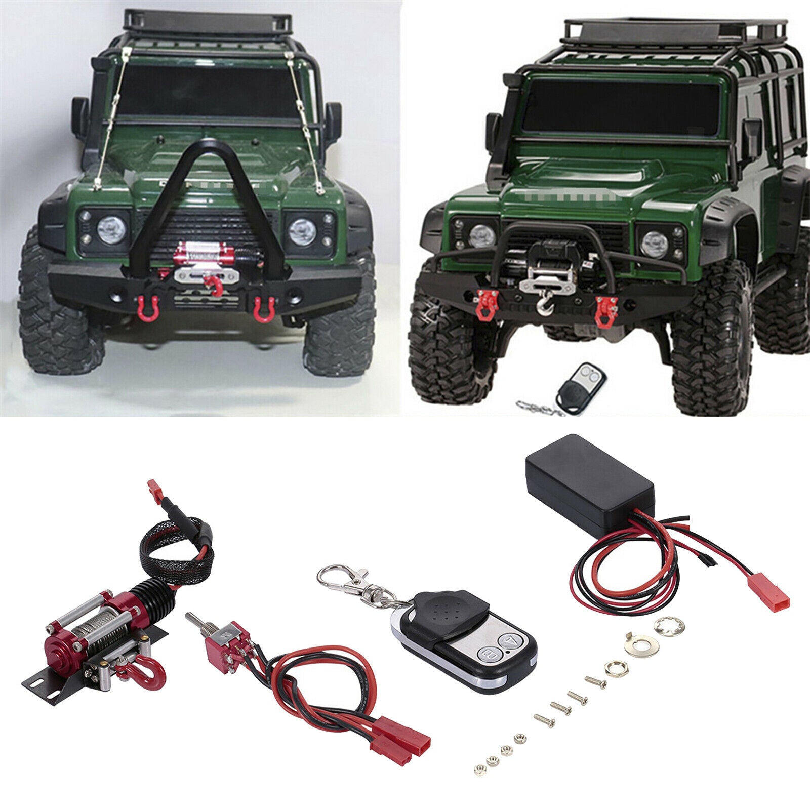 RC Car Winch Replacement Accessory for 1/10 D90 SCX10 TRX4 Parts