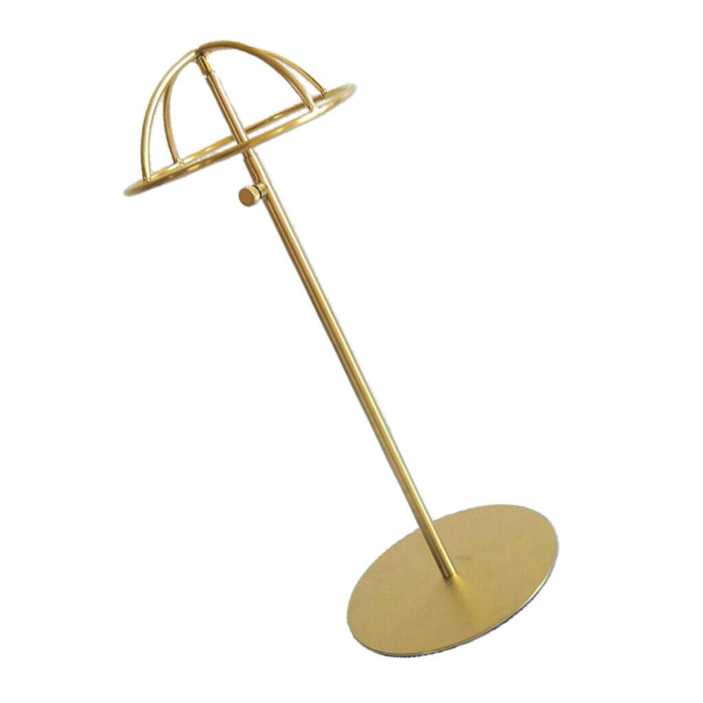 Stainless Steel Adjustable Wigs Holder Stand Caps Hanger Hats Display Rack