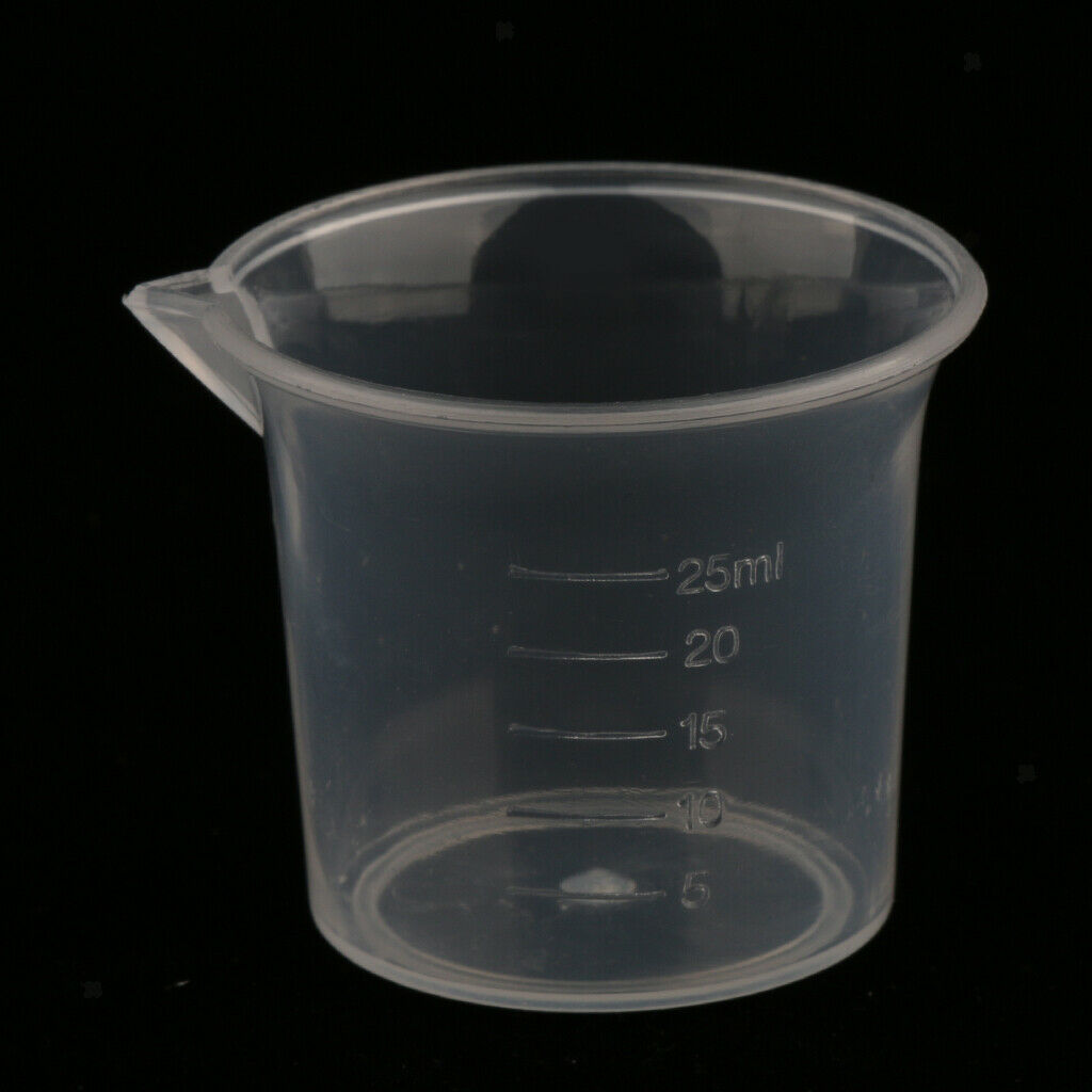 10 Pieces Multi Purpose Measuring Cups Jug, Plastic Beaker for Laboratory