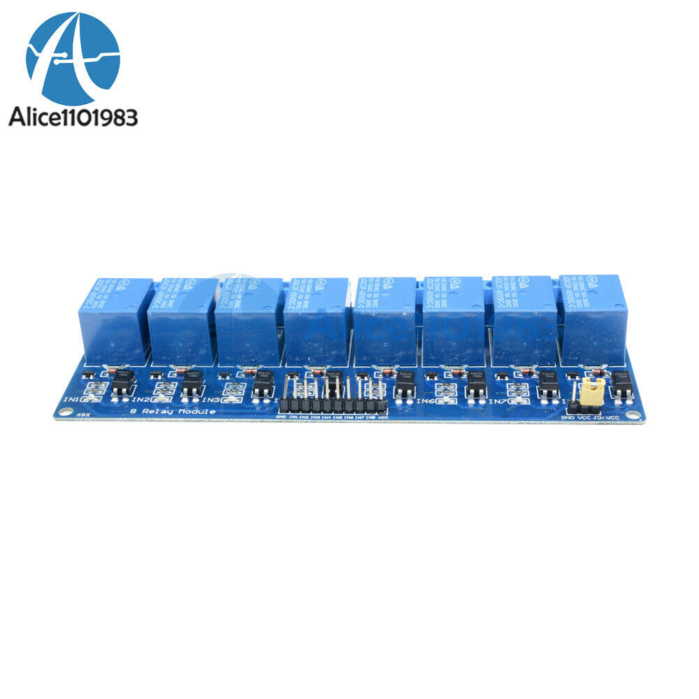 5V Eight 8 Channel Relay Module With optocoupler For PIC AVR DSP ARM Arduino DIY
