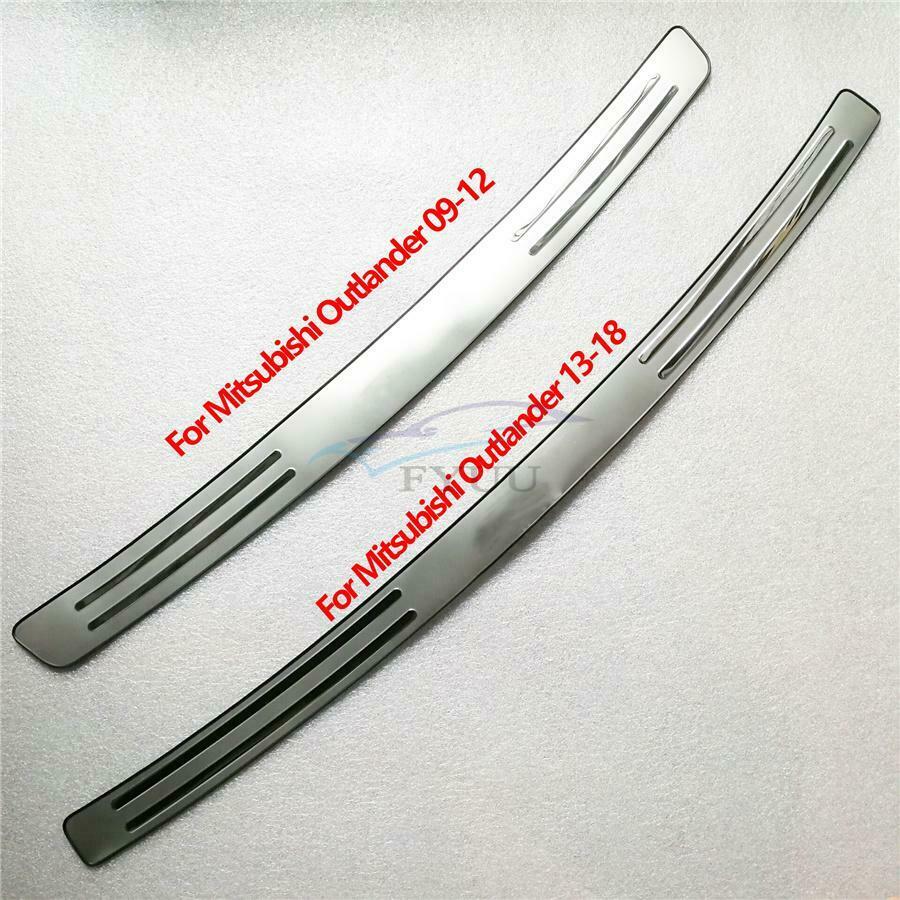 1×Stainless Steel Trunk Rear Guard Trim Cover For 2009-2012 Mitsubishi Outlander