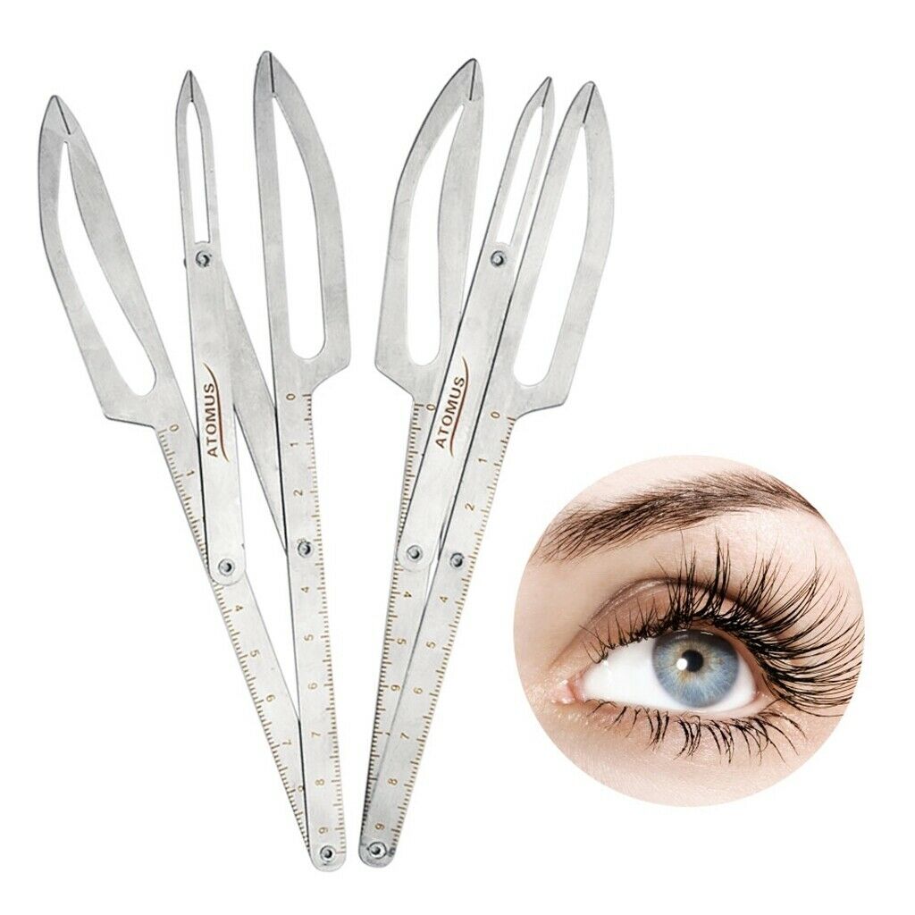 Pro Steel Calipers Microblading Permanent Eyebrow Makeup Design Measure Tool