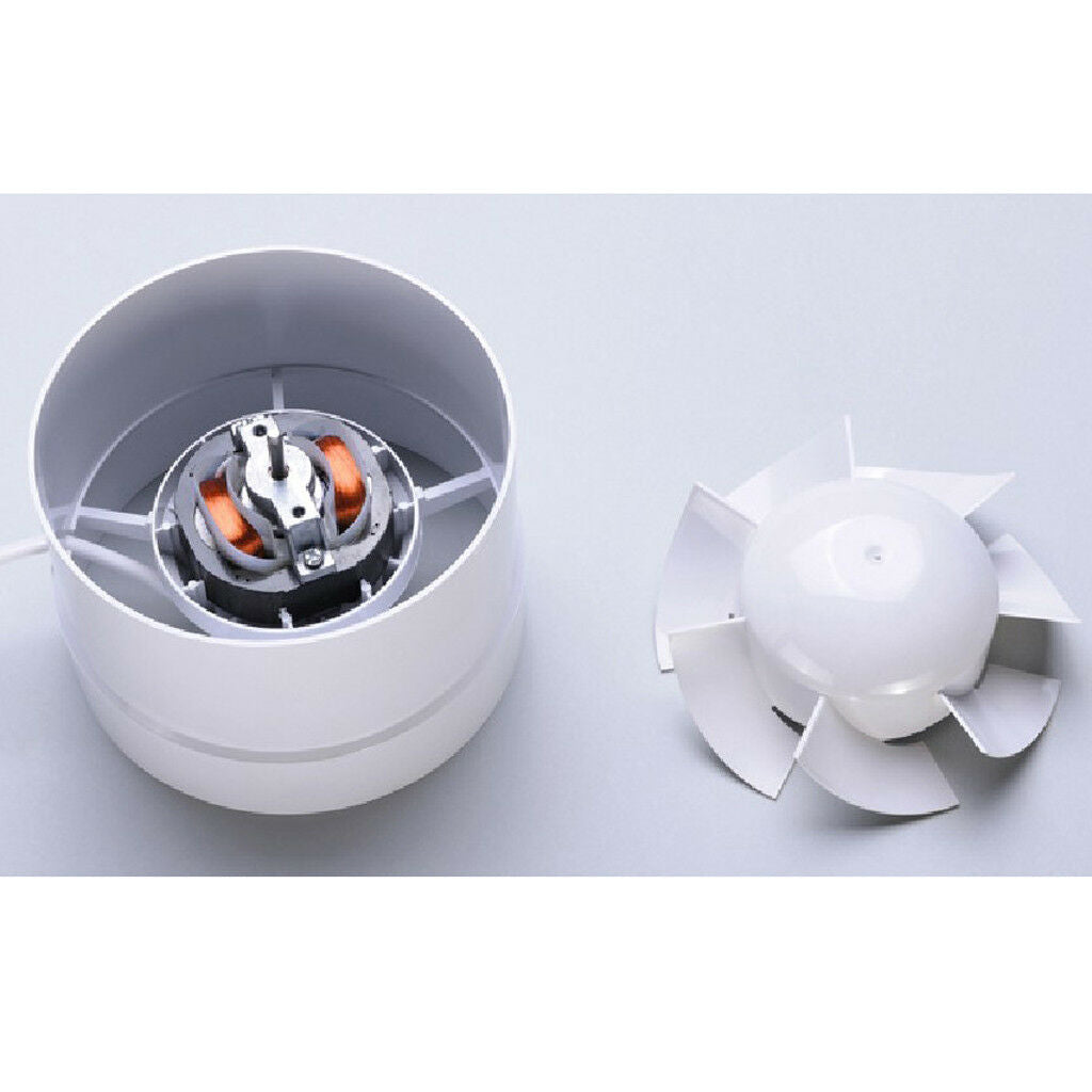 Inline Duct Booster Exhaust Ventilation Fan 125mm (5" Inch) Intake Outtake