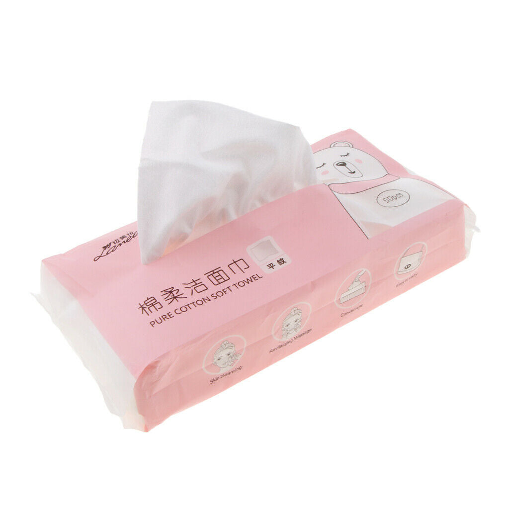 Makeup Facial Soft Cut Cotton Pads 20x20 Cm 50 Sheets