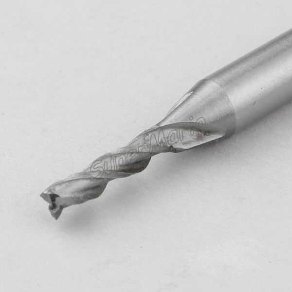5X 2mm 3 Three Flute HSS End Mill Cutter CNC Bit Aluminium