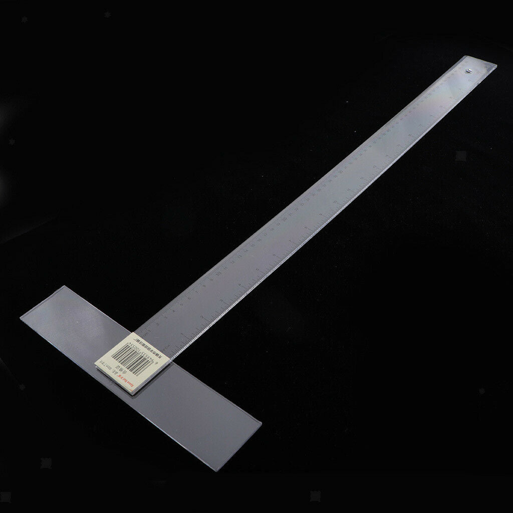 T-Square Inch Metric T-Ruler Drafting Woodworking Supplies 60cm,T Shaped