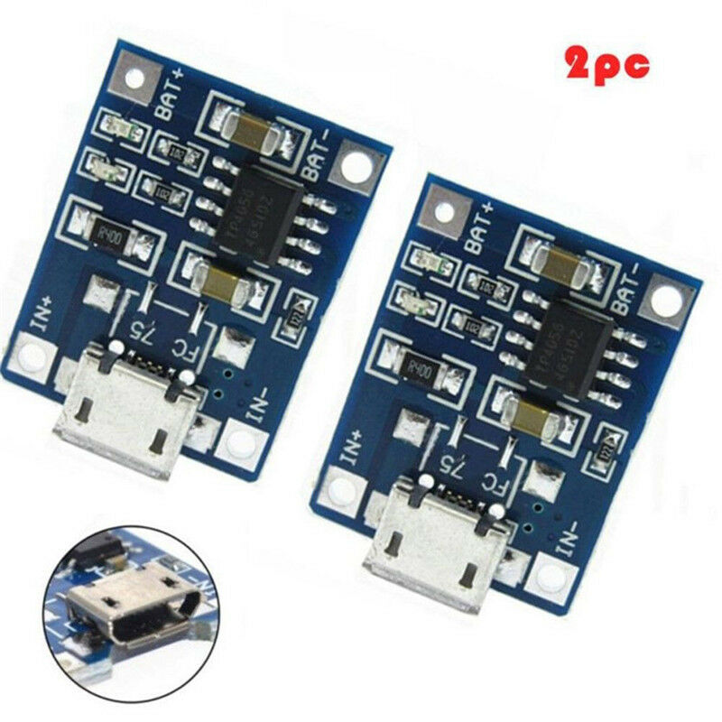 2PCS 1A 5V TP4056 Lithium Battery Charging Module USB Board Electronic Com.l8