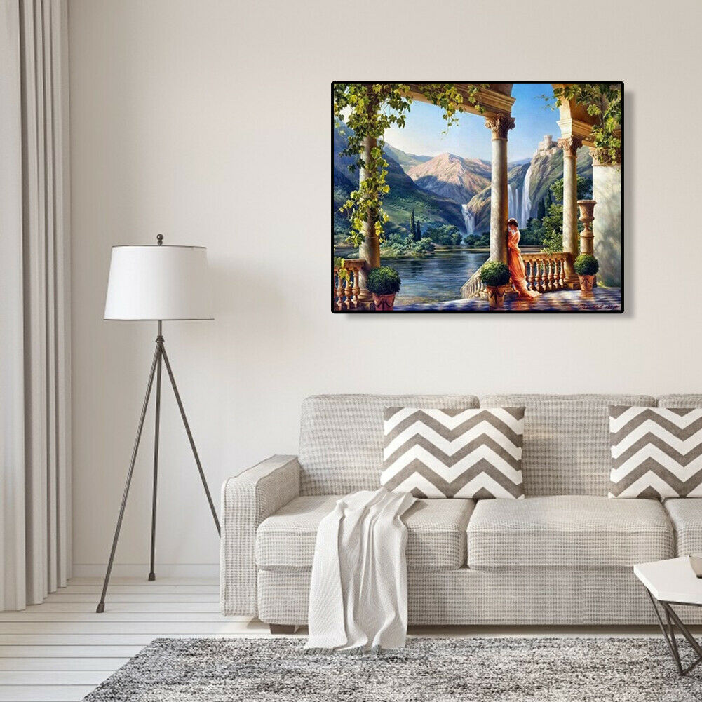 Beautiful scenery DIY Paint By Numbers Kit Digital Oil Painting Art Home Decor