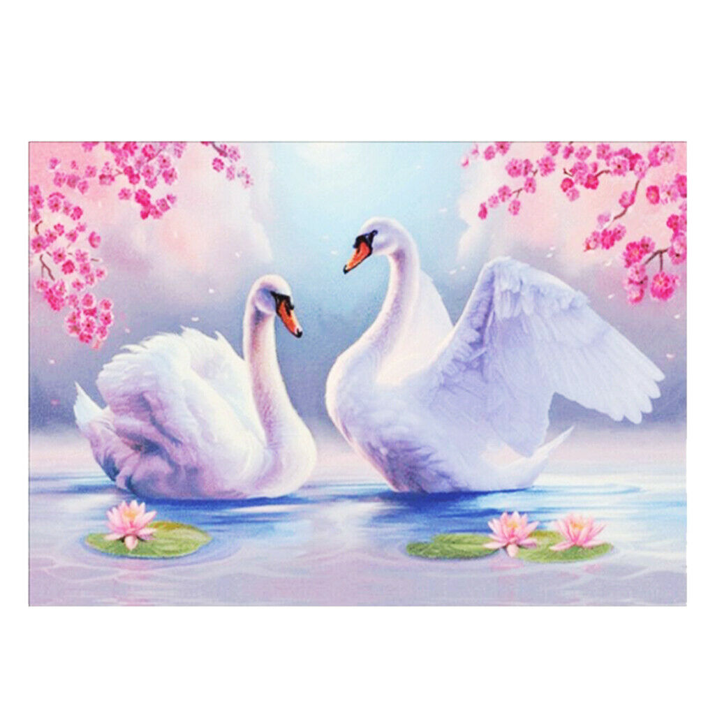 5D DIY Diamond Painting Embroidery Cross Stitch Kit for Home Decor Swan