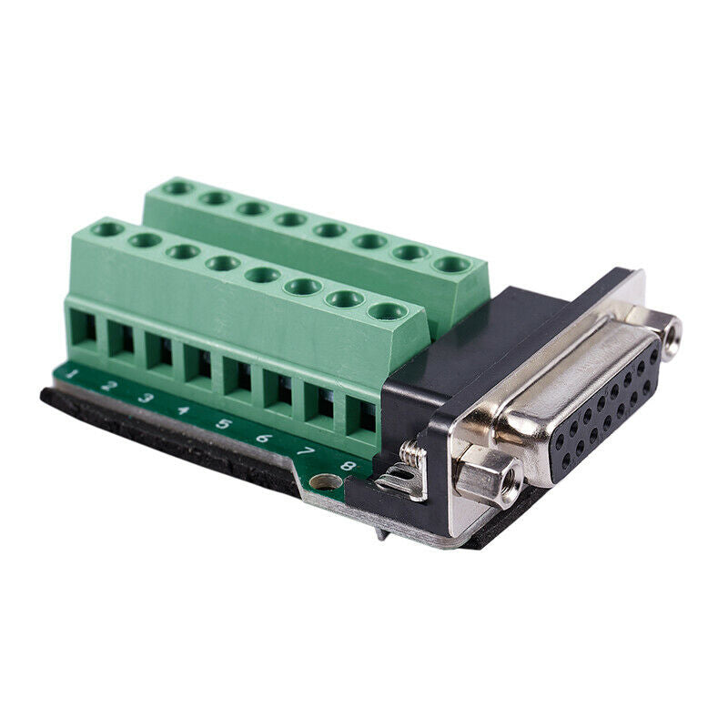 DB15 D-SUB VGA 15pin Female Adapter Jack Terminal Breakout PCB Board P9F9F9