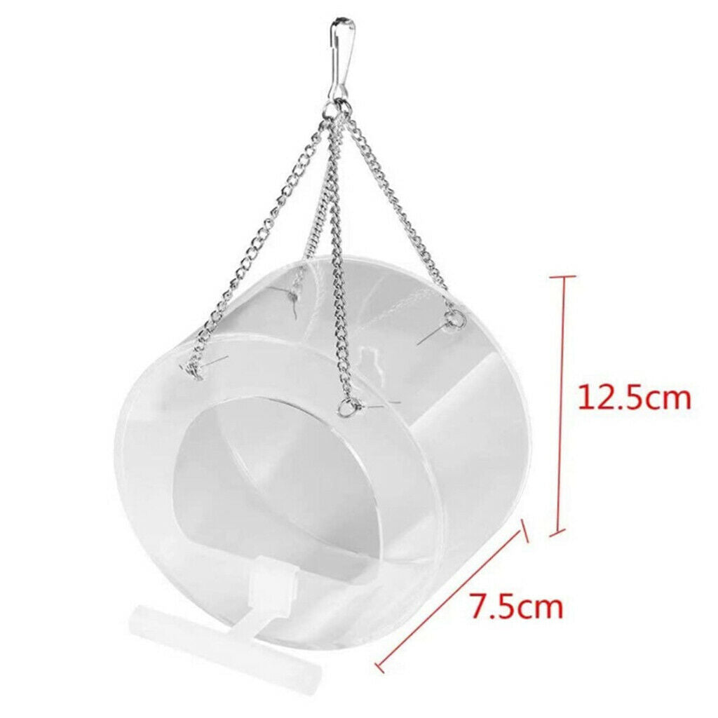 Window Bird Feeder Food Box - Clear Acrylic - Removable Slide Out Tray Outdoor