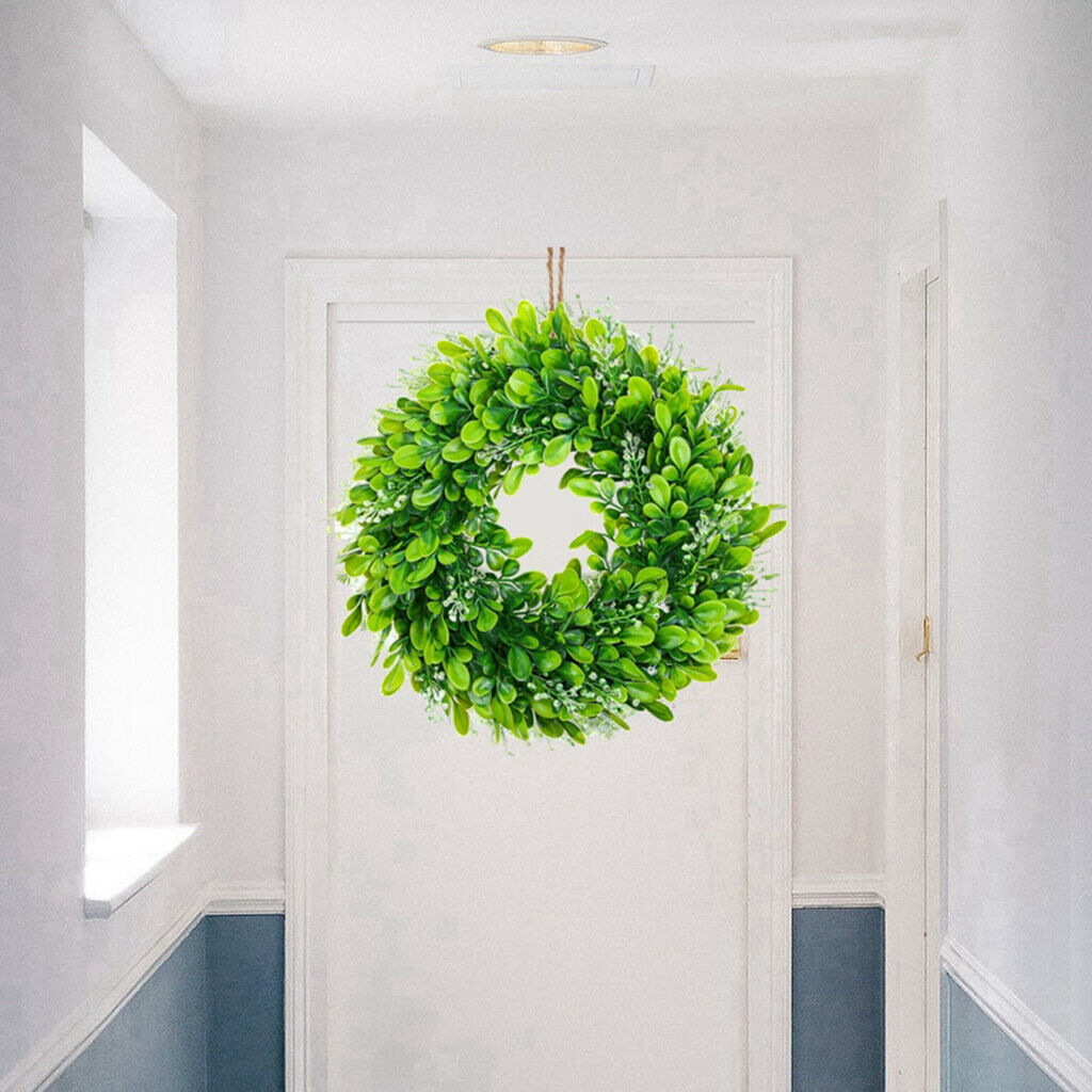 23cm Boxwood Wreath Wedding Hanging Decoration Garland Spring Home Decor