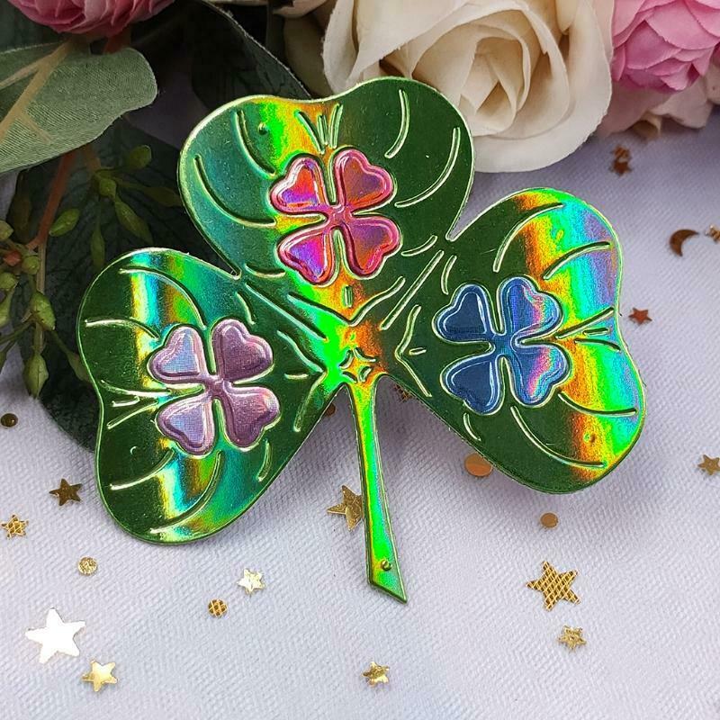 Clover Metal Cutting Dies Stencil DIY Scrapbook Album Paper Card Template Mold