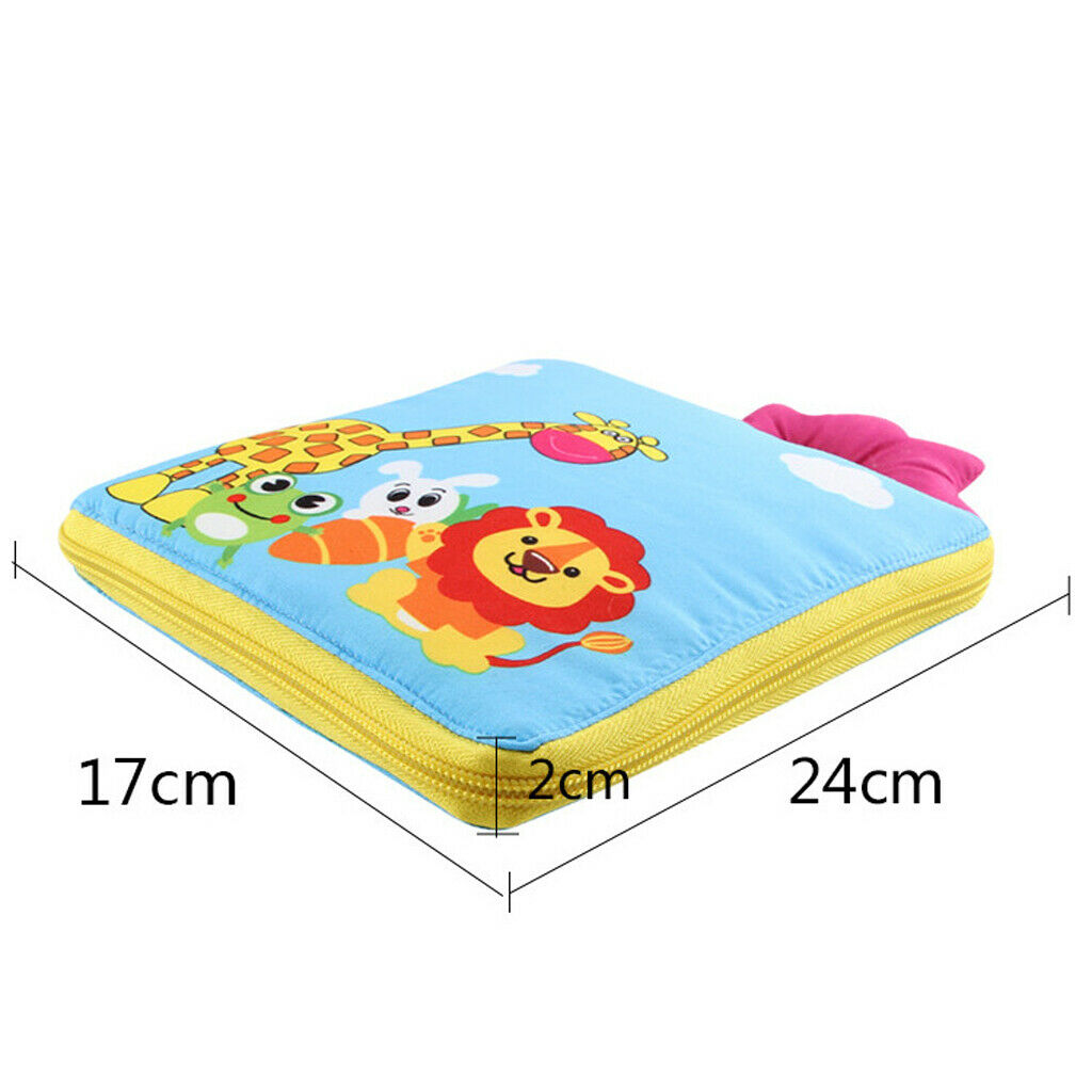 Kids Children Baby Soft Cloth Books Learning to Dress Tie Teaching Aids