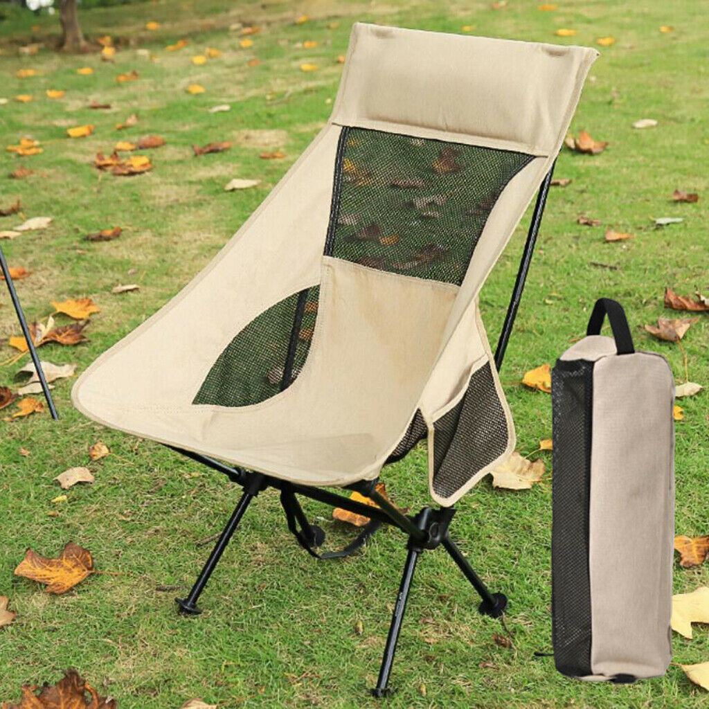 Collapsible Camp Chair Outdoor Backpacking Patio Lawn Lounger Lightweight