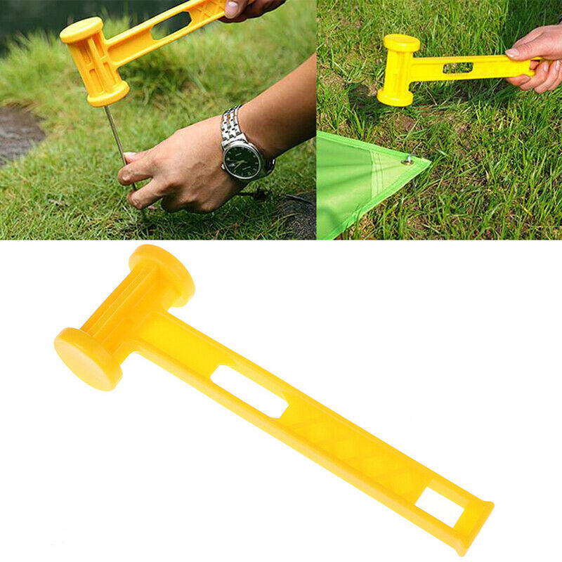 1PC Outdoor Awning Canopy Tent Peg Plastic Hammer Nail Stake Extractor Pul  Lt