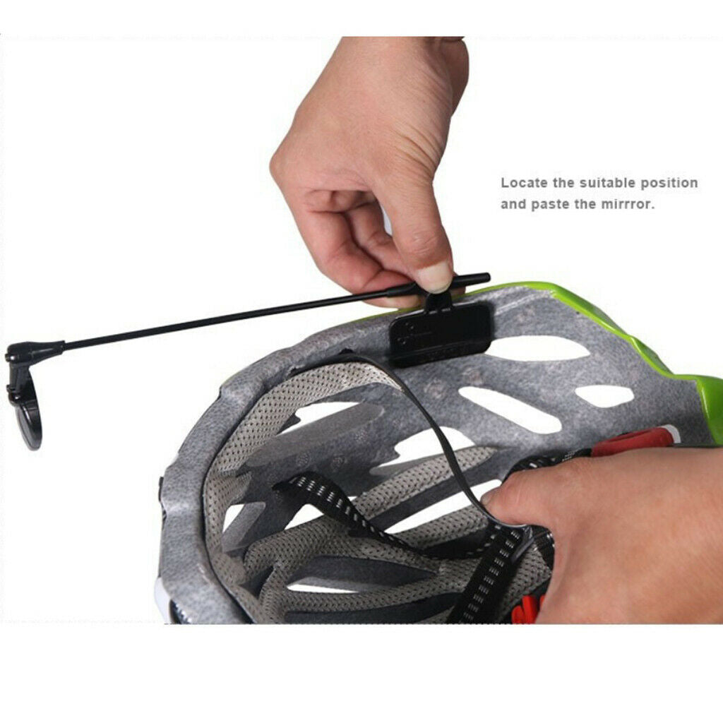 Rotatable Bike Helmet Mirror Adjustable Rearview Mirrors Riding Accessories