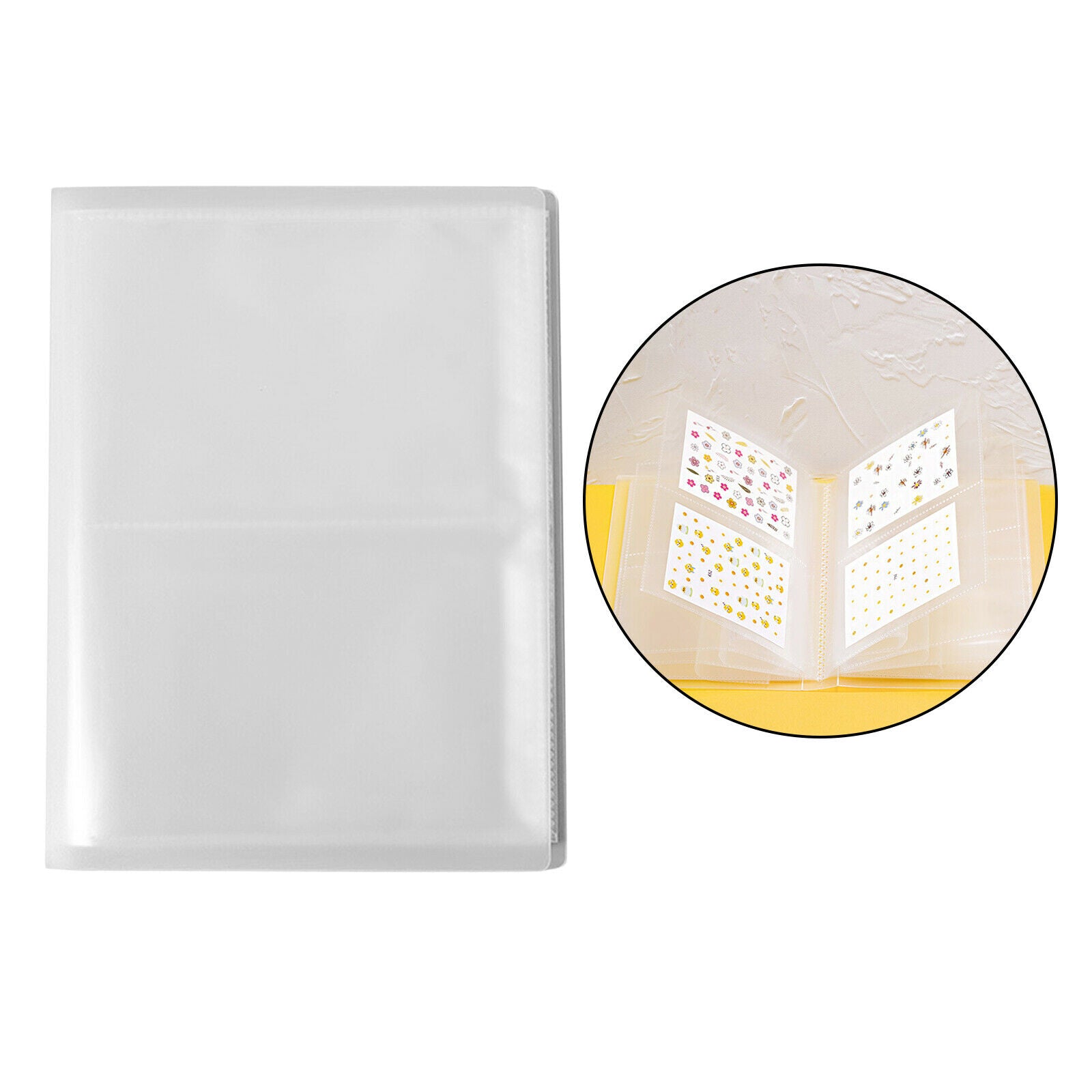 80 Sheets Collecting Albums Storage for Nails Organizer Nail Art Tools