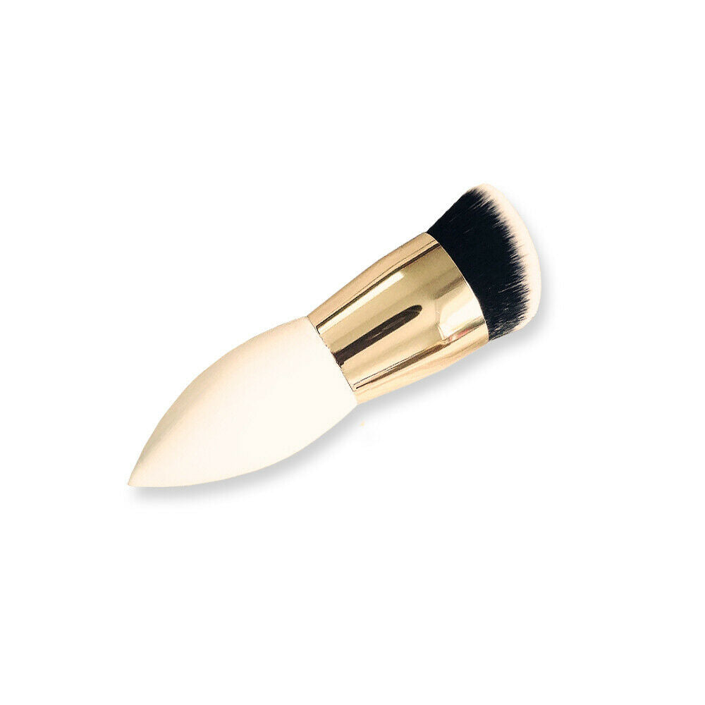 Pro Women White Large Round Head Foundation Powder Puff Makeup Brush