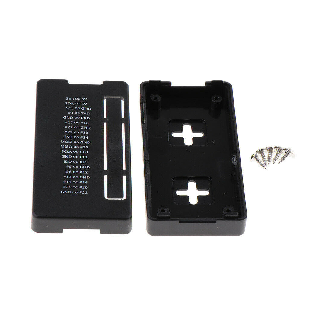 Black Plastic GPIO Reference Case Protective Cover for Raspberry Pi zero 1.3/W