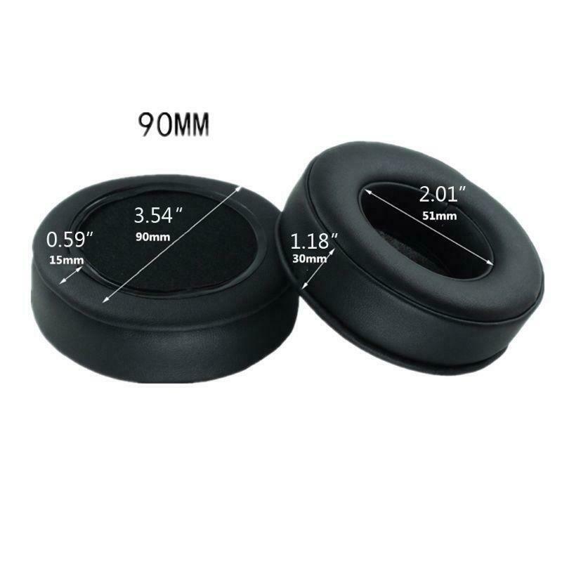 1 Pair 90mm Earmuff Ear Cushion Pads For Razer Kraken Pro Gaming Headphones