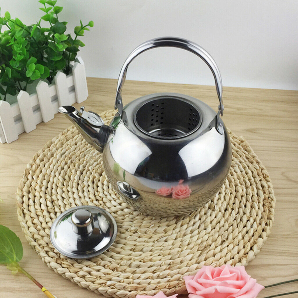 1.6L Kettle Stainless Steel Infuser Teapot Kitchen Tea Coffee Hot Water Pot
