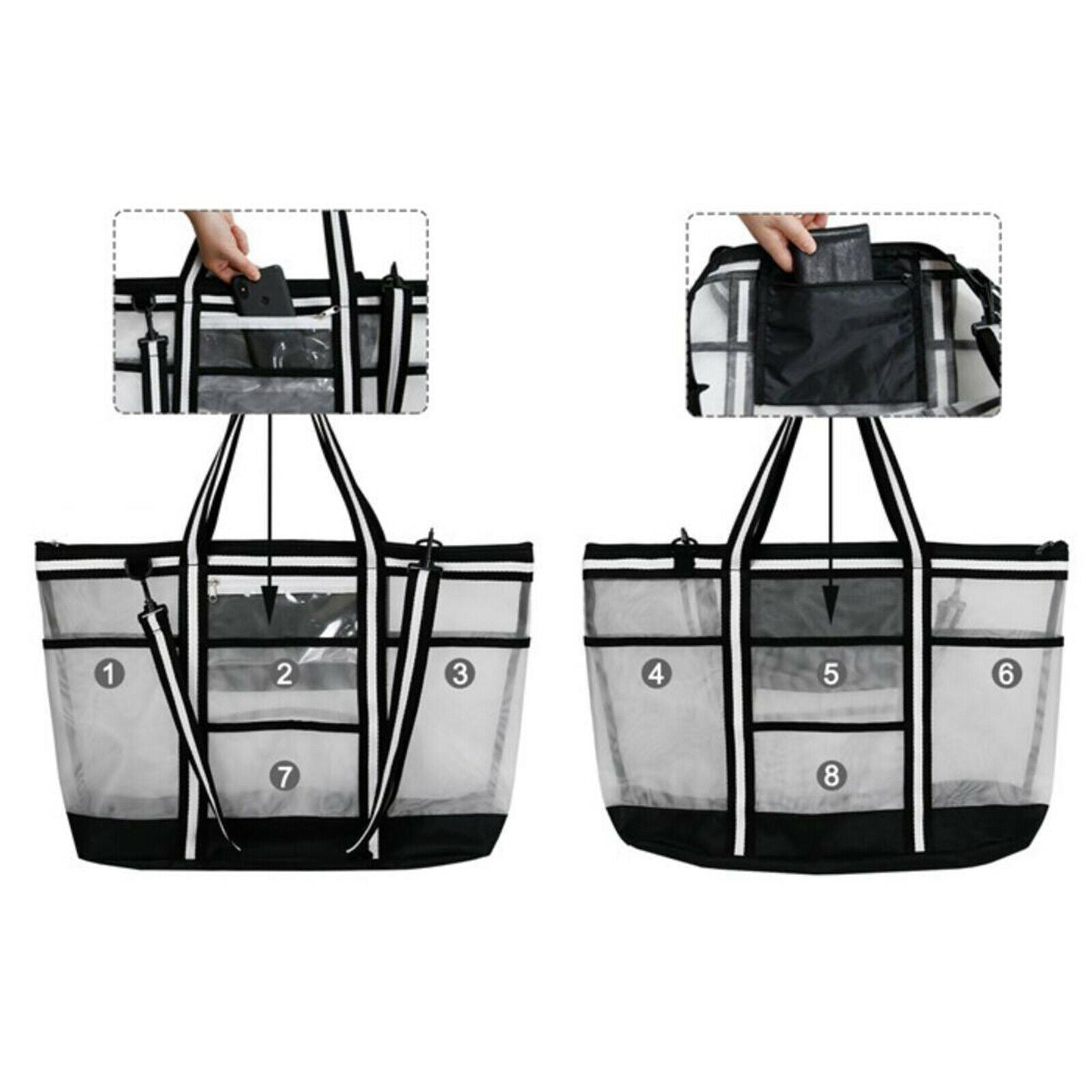Beach Bag Beach Tote Bag Women Swimming Bag Beach Picnic Travel Bag Tote