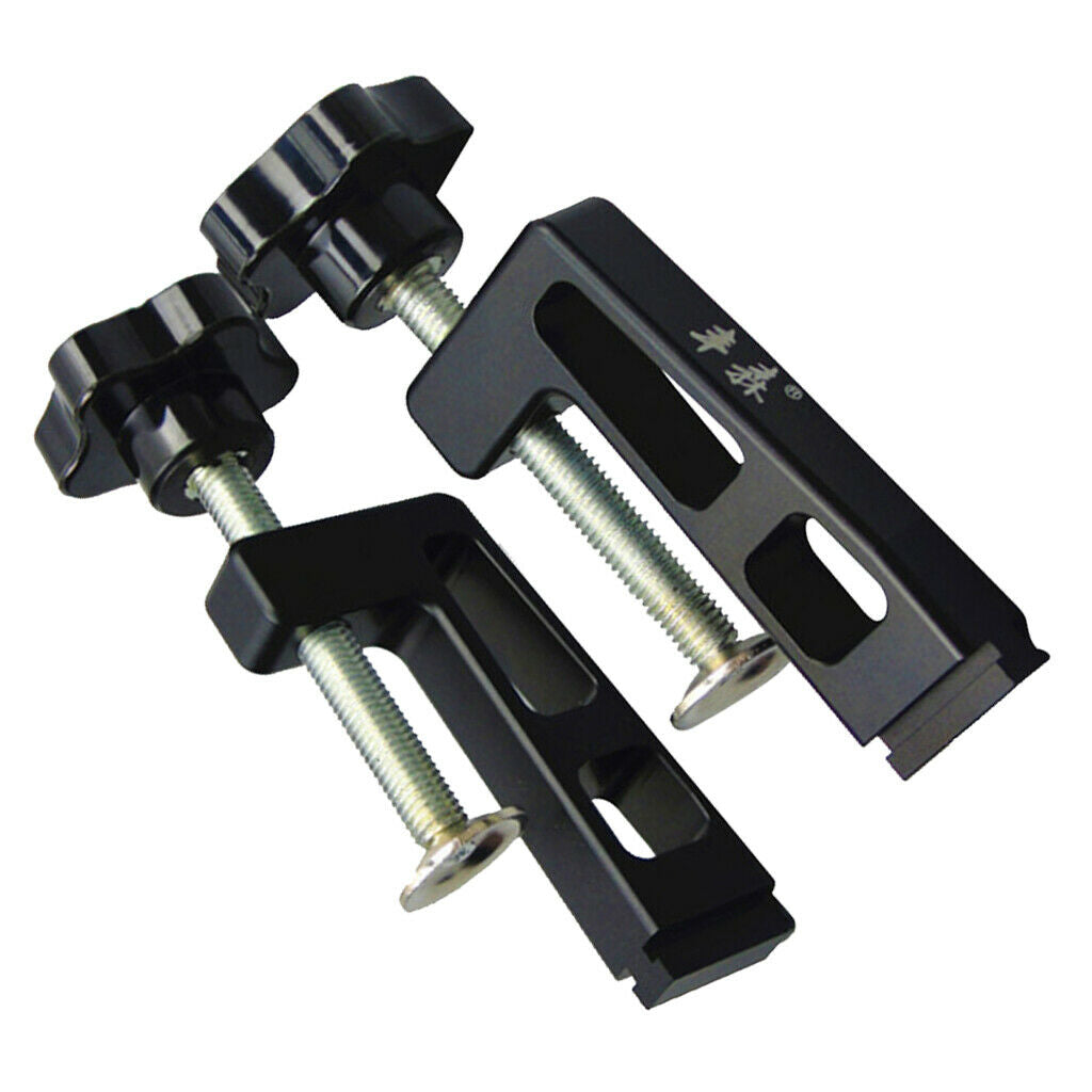 2PCS HEAVY DUTY T SLOT CLAMP 6'' WOODWORKING GRIP VISE - BLECK