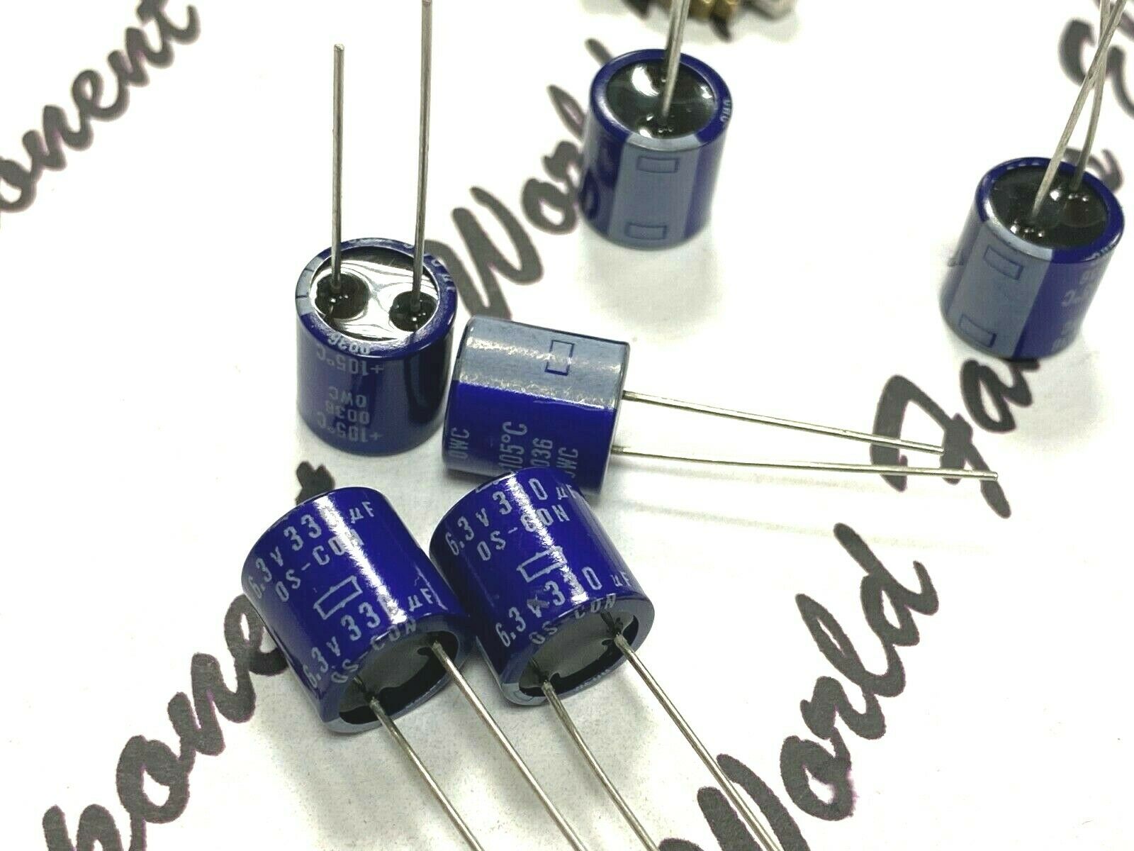 10pcs - NIPPON 6FA330M OS-CON 330uF 6.3V Solid Capacitor