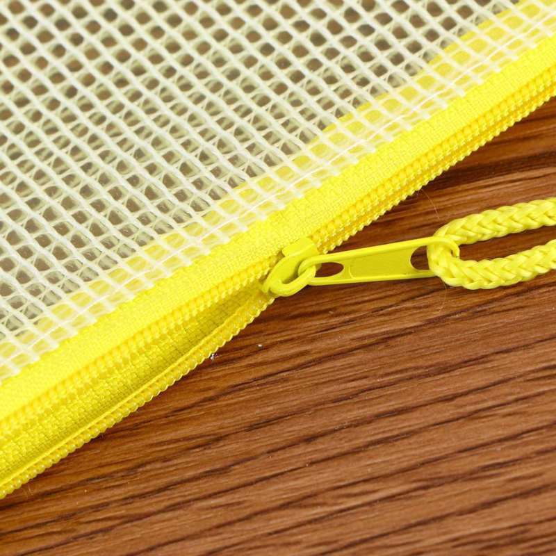 5 Pieces Zipper File Pouch Grid Document Bag Multipurpose Storage Pouch Ba