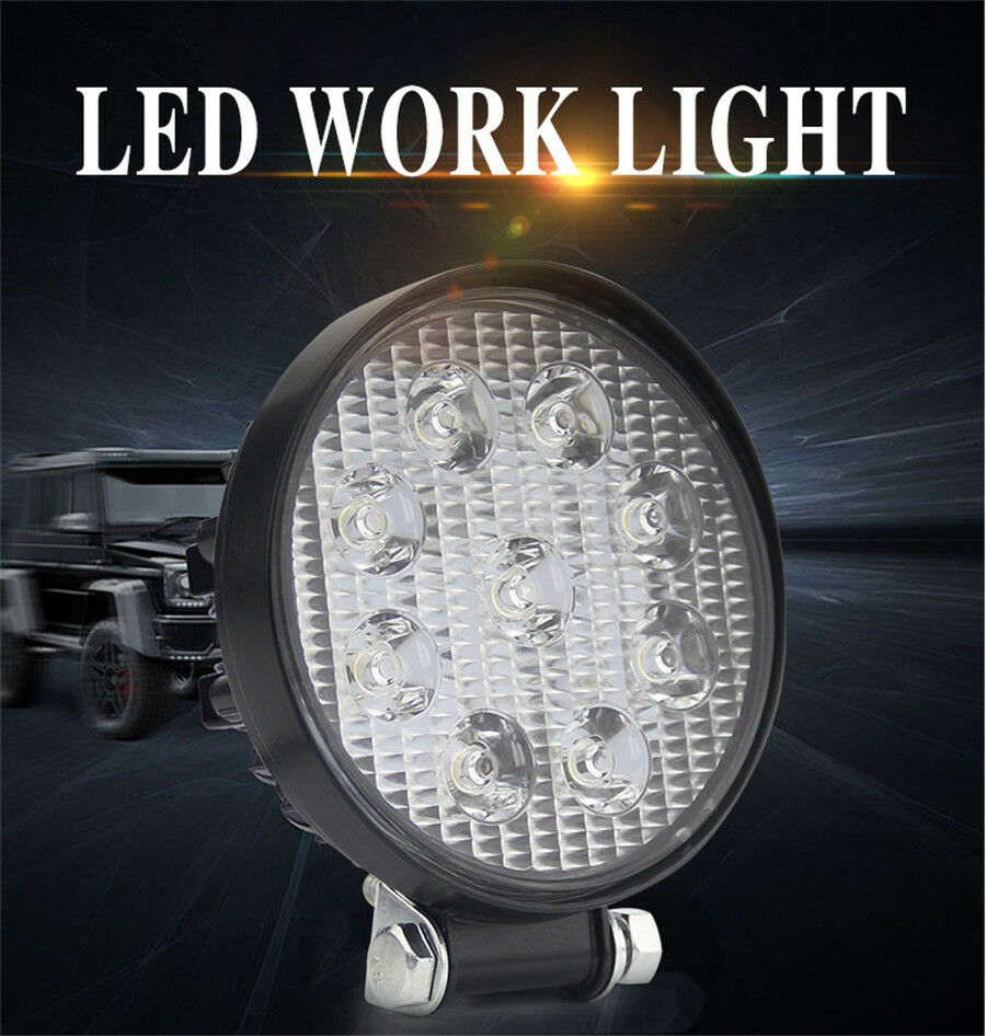 4.5Inch 48W Round LED Work Light Fog Driving Lamp Offroad SUV Spotlight Bar Boat