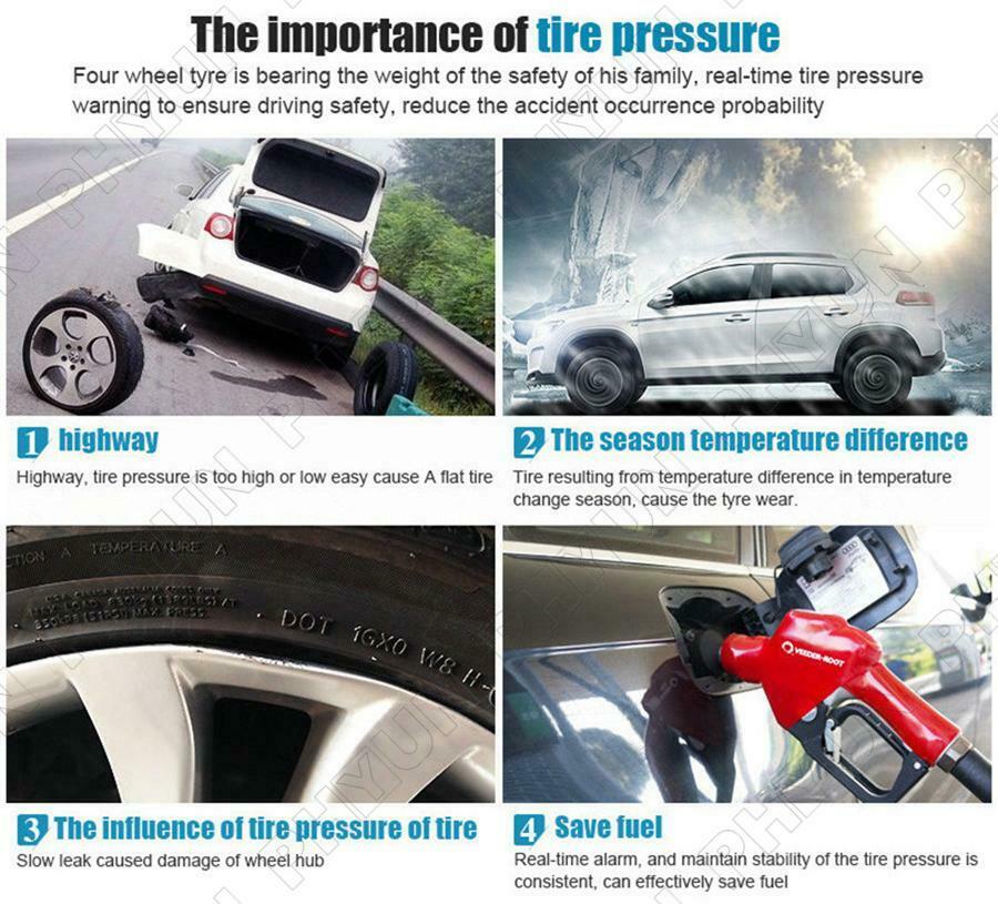 Car Tire Pressure Monitoring Tyre Temp Alarm System For Android Stereo DVD Radio