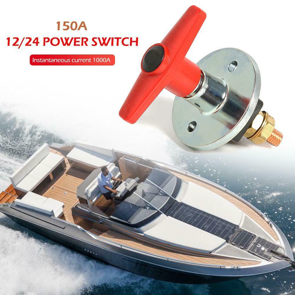 150 Amp 12V/24V Fixed Key Battery Isolator Cut Off Kill Switch Heavy Duty @