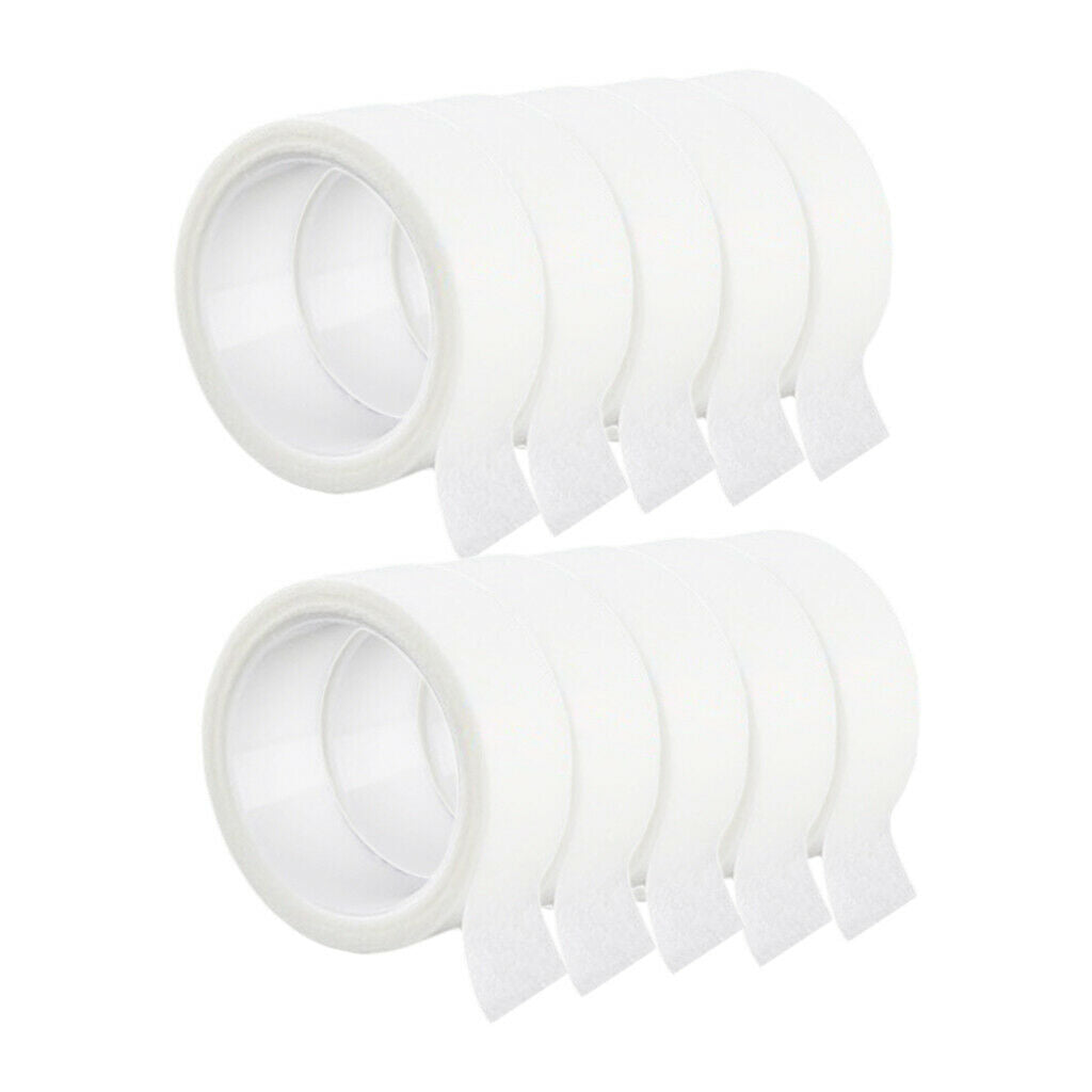 Pack of 10 5 Yd Eyelash Tape Roll Fleece Eyelash Curling Gauze under