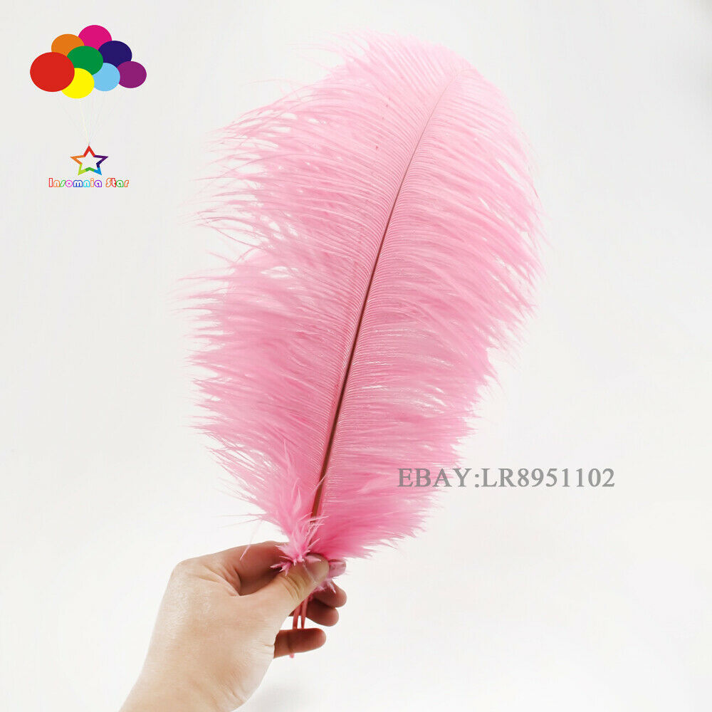 100 pcs pink ostrich feather plumes for wedding centerpiece wedding decor