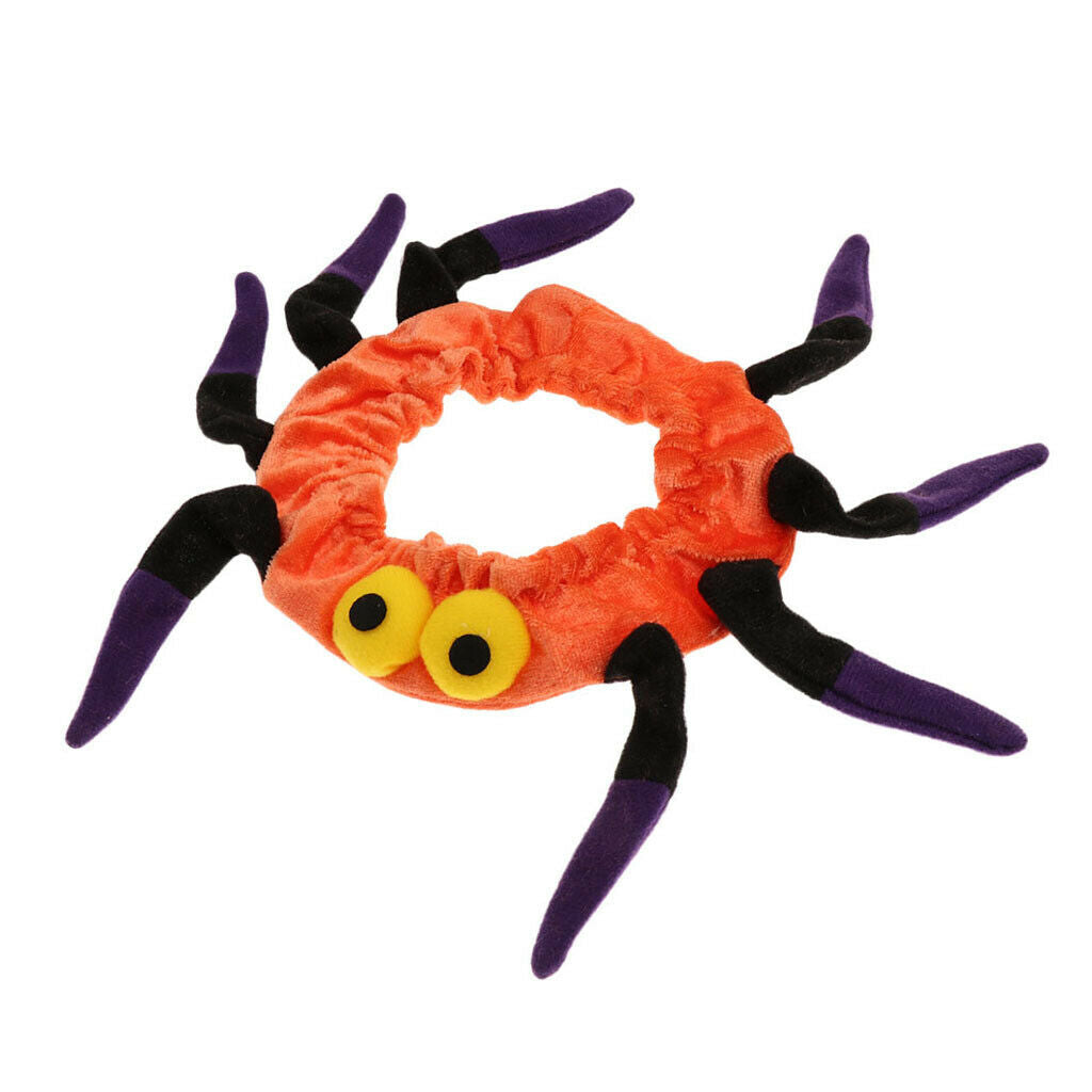 Adjustable Dog Cat Supplies Halloween Christmas Accessories Spider Collar