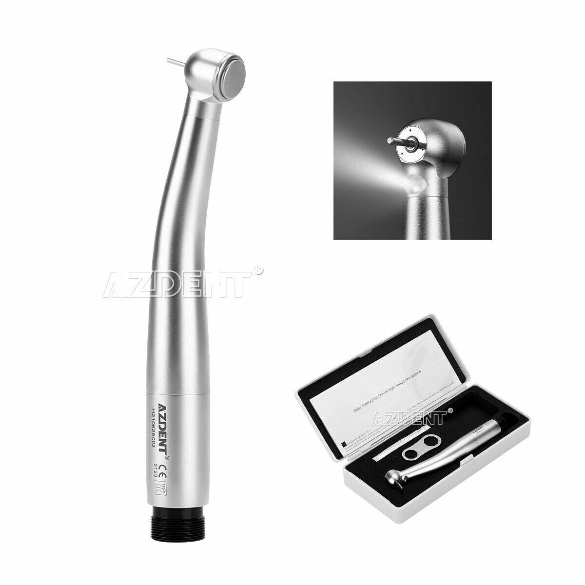 Nsk Style Dental E generator LED Self Power High Speed Handpiece Push Button 2H
