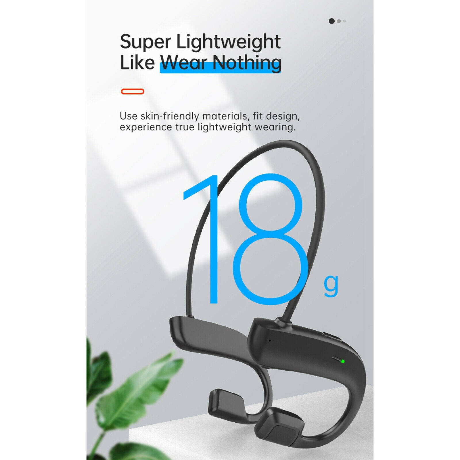 Wireless Bone Conduction Headphone Headset Earphones For Running Sweatproof