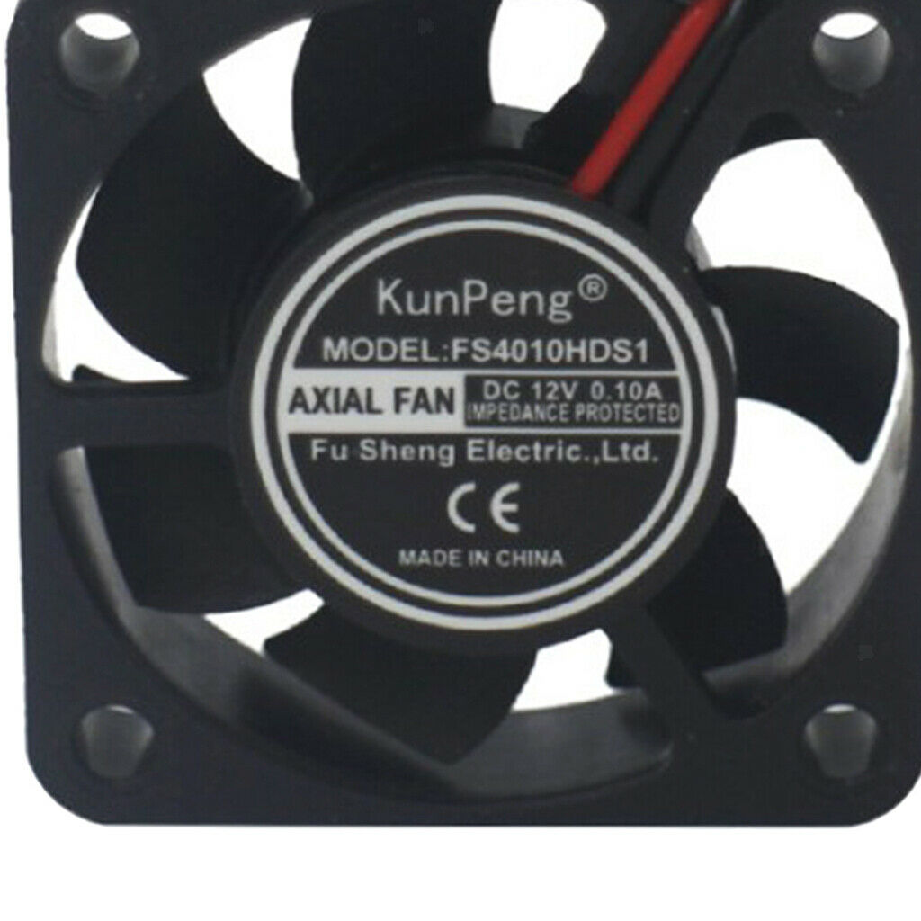 Plastic 4010 12V DC 40x40x10mm Brushless Silent Cooling Fan for LED Light CPU