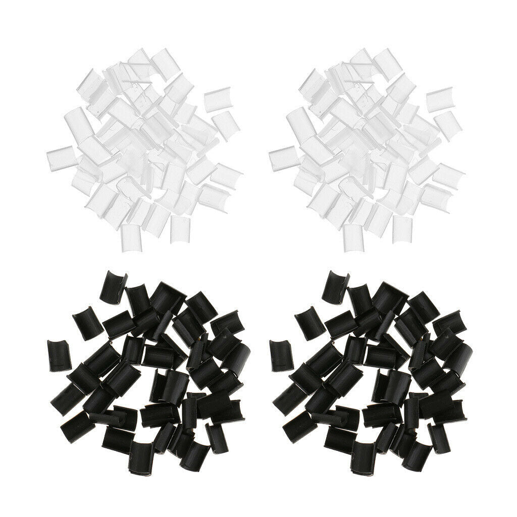 200x Flat U Tip Keratin Hair Extensions Toupee Bonding Fusion Glue Black+White