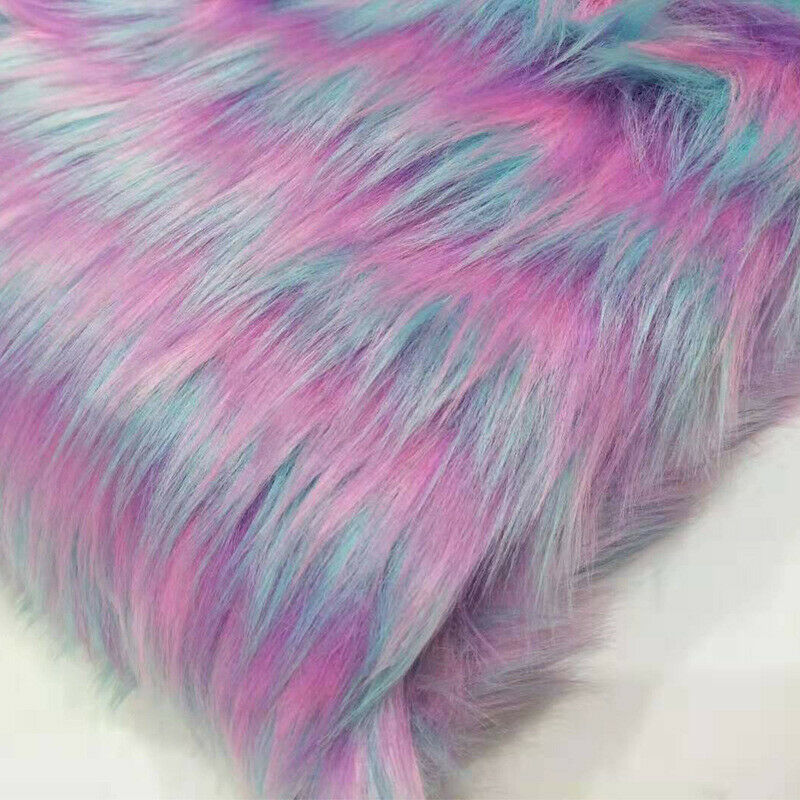40*60cm Colorful Stripe Soft Plush Fabric DIY Clothing Home Textiles Material