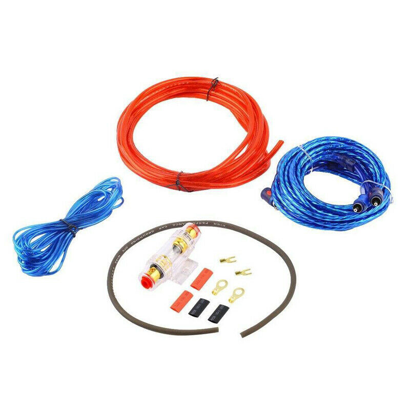 1500w Car Amplifier Wiring Kit Audio Subwoofer AMP RCA Power Cable AGU FUSE HY