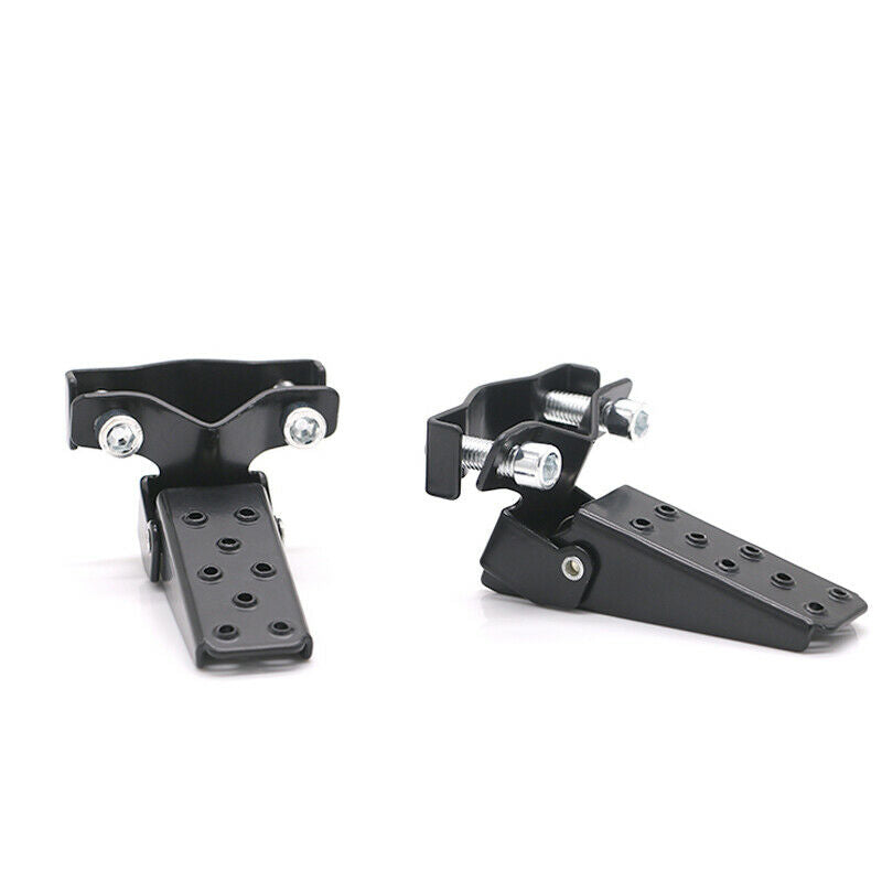 Motorcycle Retro Folding Pedal Back Wheel Metal Non-slip Foot Peg 24-38mm Adjust