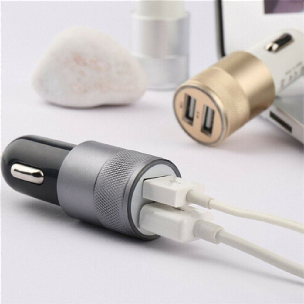 DC 3.1A Portable Mini 2-Port USB Universal Fast Car Charger For Phones laptop Tt