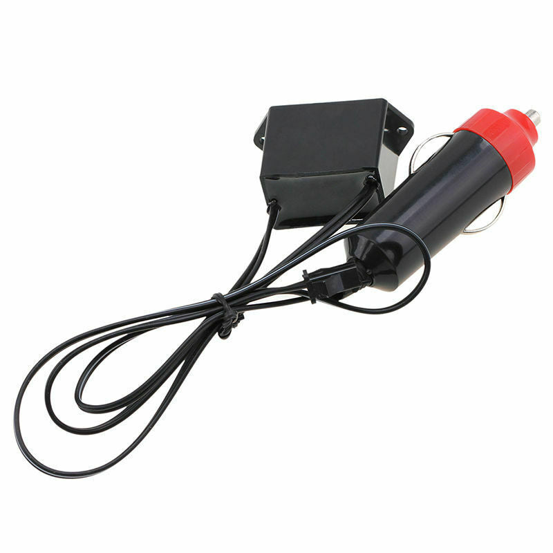 12V 1-5M EL Wire Cable Neon Glow Strip Light Cigarette Driver Power Inverter