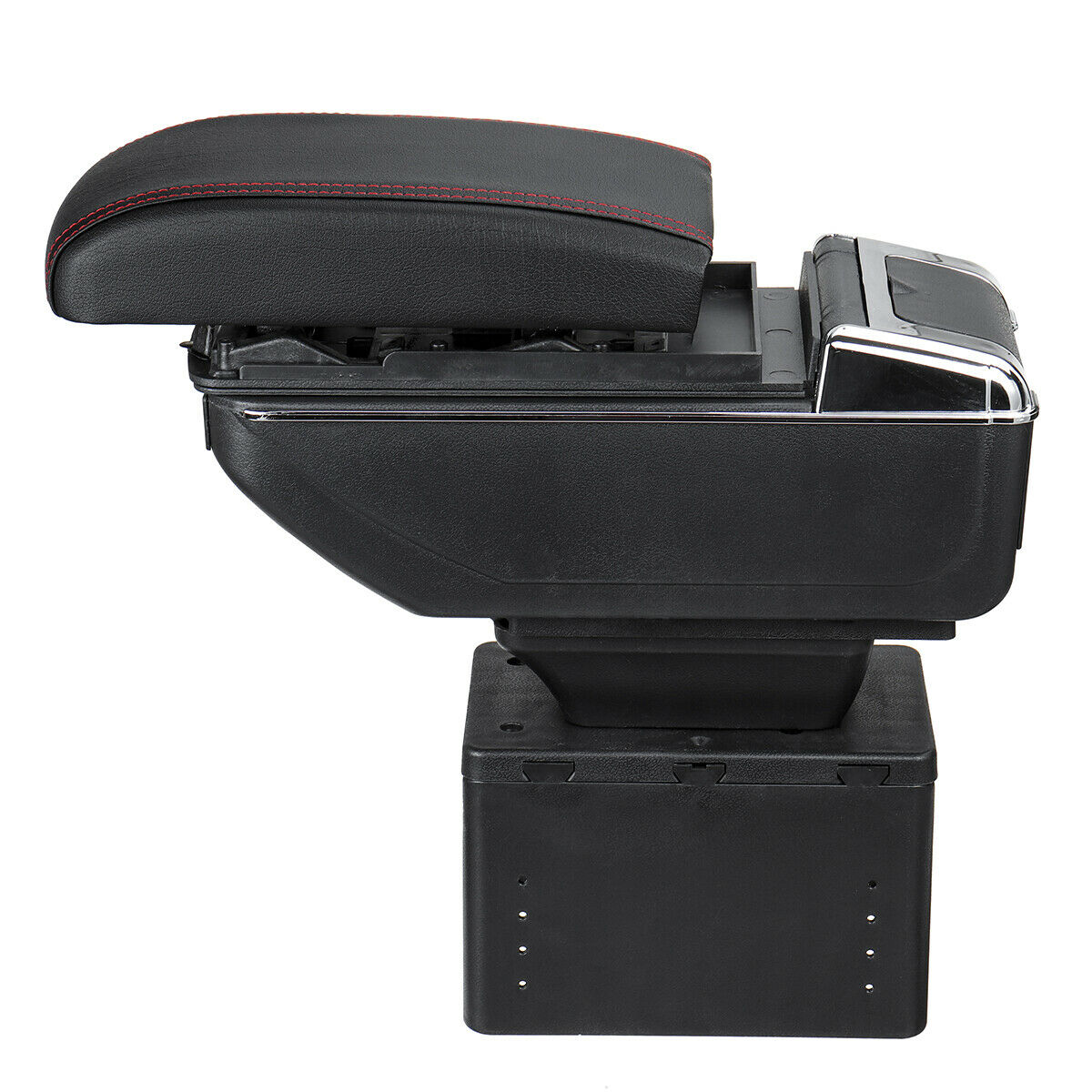 Universal USB Storage Arm rest Cushion Armrest Centre Console Box Leather